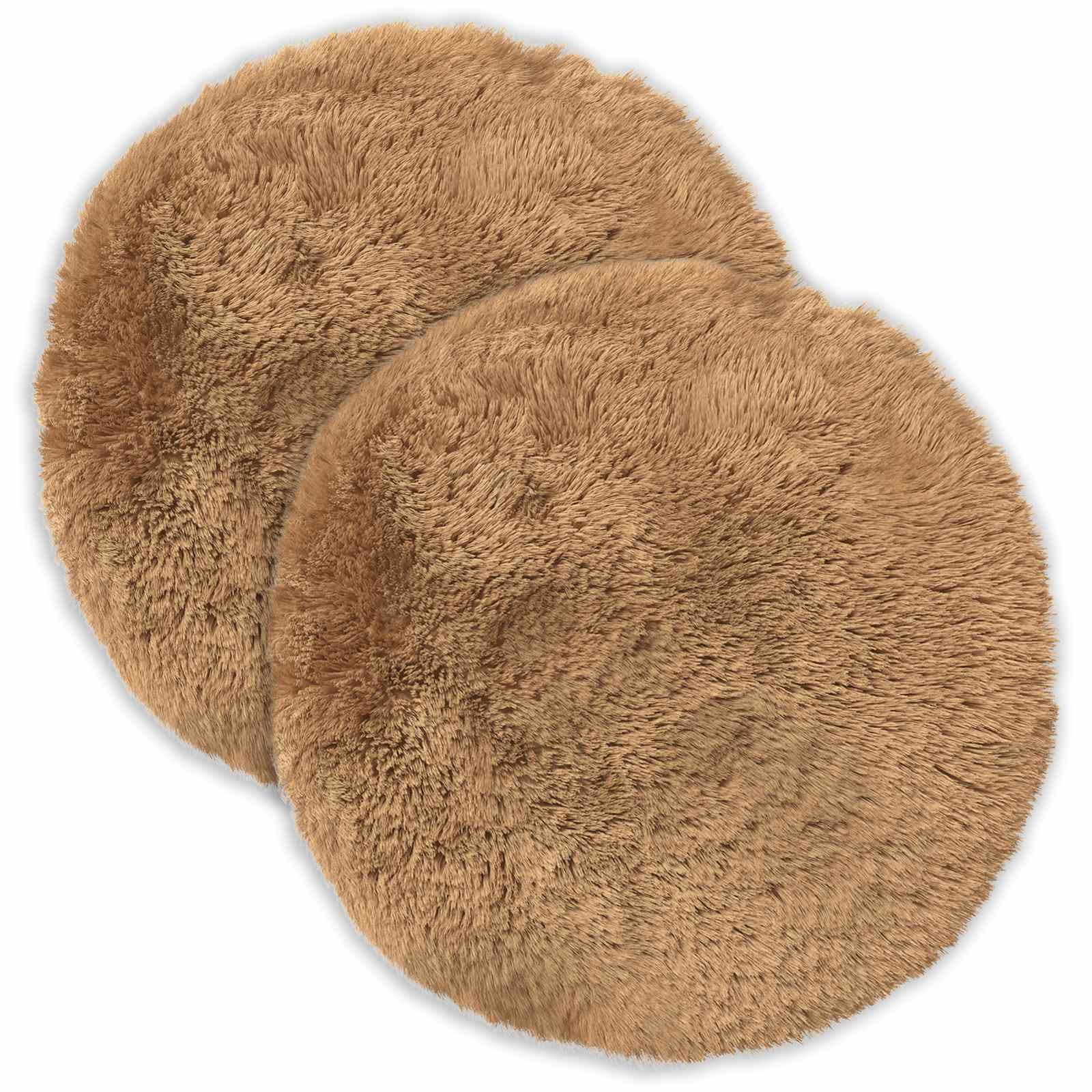 Kussen met kussen HEERLEN 2 st Taupe PV Fleece