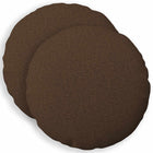 Sierkussen rond 50 cm bruin stof set 2 stuks