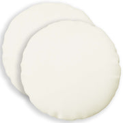 Sierkussens rond 50 cm wit 2 stuks