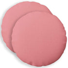 Kussen rond roze 50 cm stof (2 stuks)