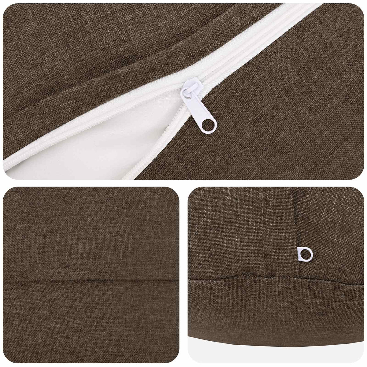Kussen met kussen HEERLEN 6 st Taupe Stof