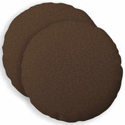 Kussens set 2 stuks rond bruin 60 cm diameter
