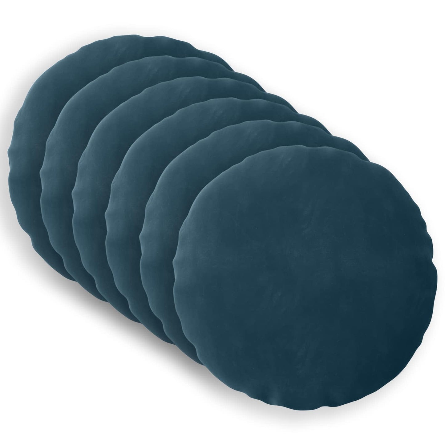 Kussen met kussen HEERLEN 6 st Blauw fluweel
