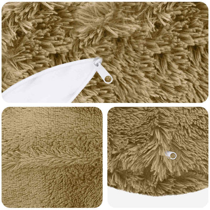 Kussen met kussen HEERLEN 2 st Lichtgrijs PV Fleece
