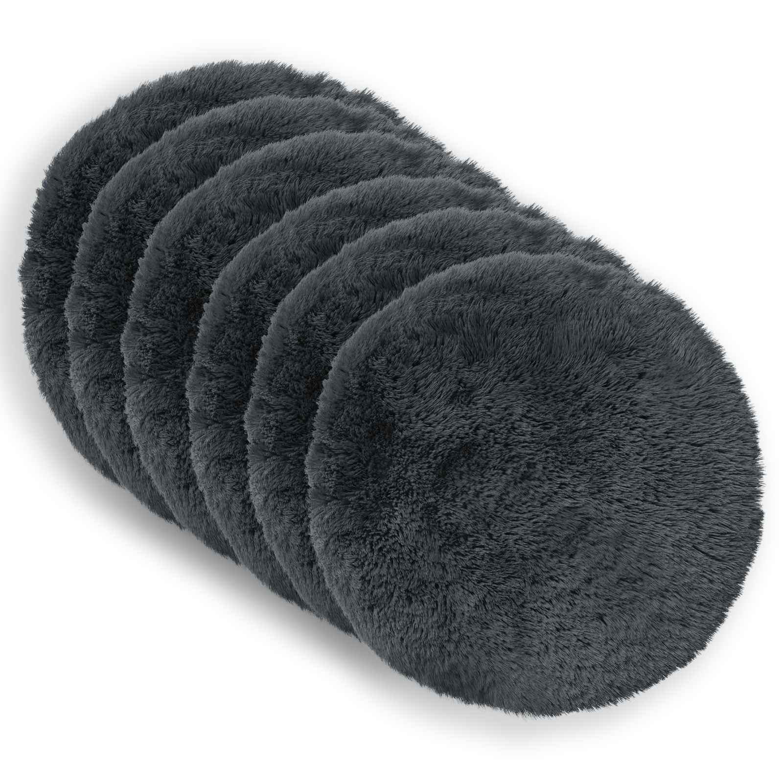 Kussen met kussen HEERLEN 6 st Antraciet PV Fleece