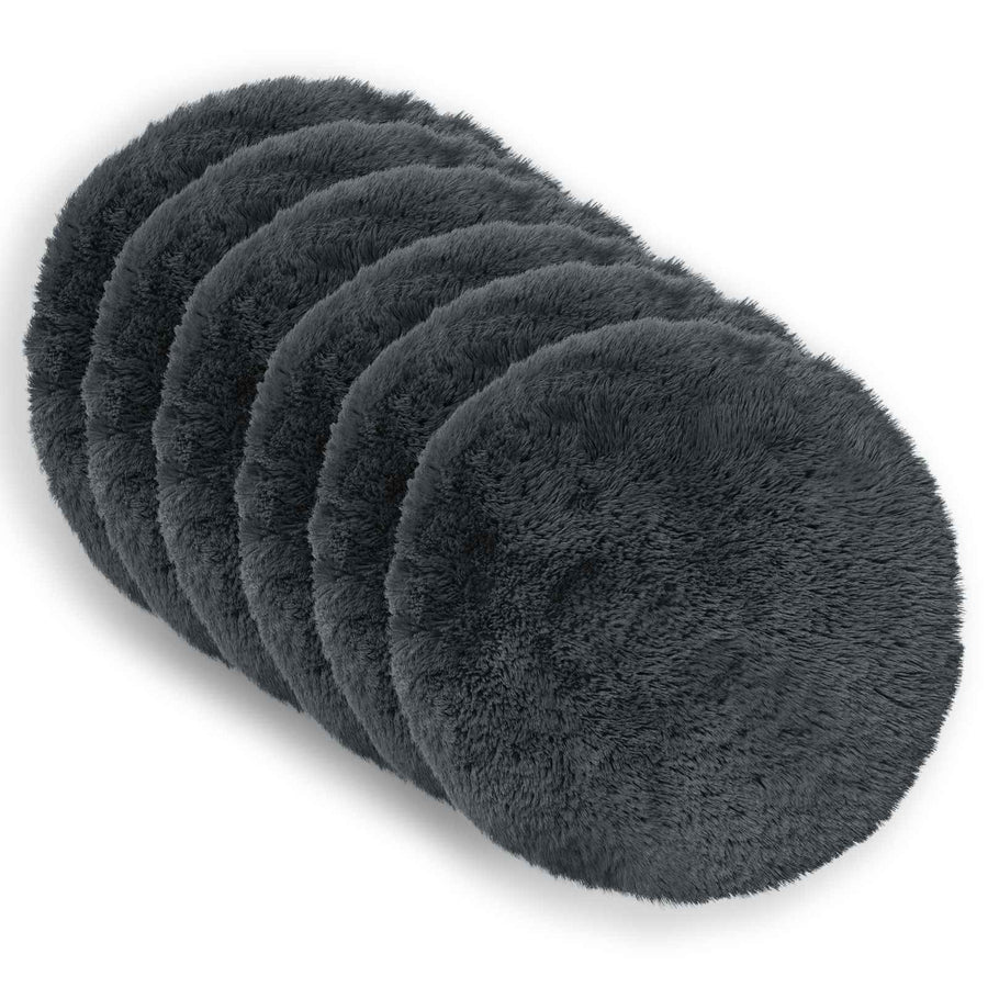Kussen met kussen HEERLEN 6 st Antraciet PV Fleece