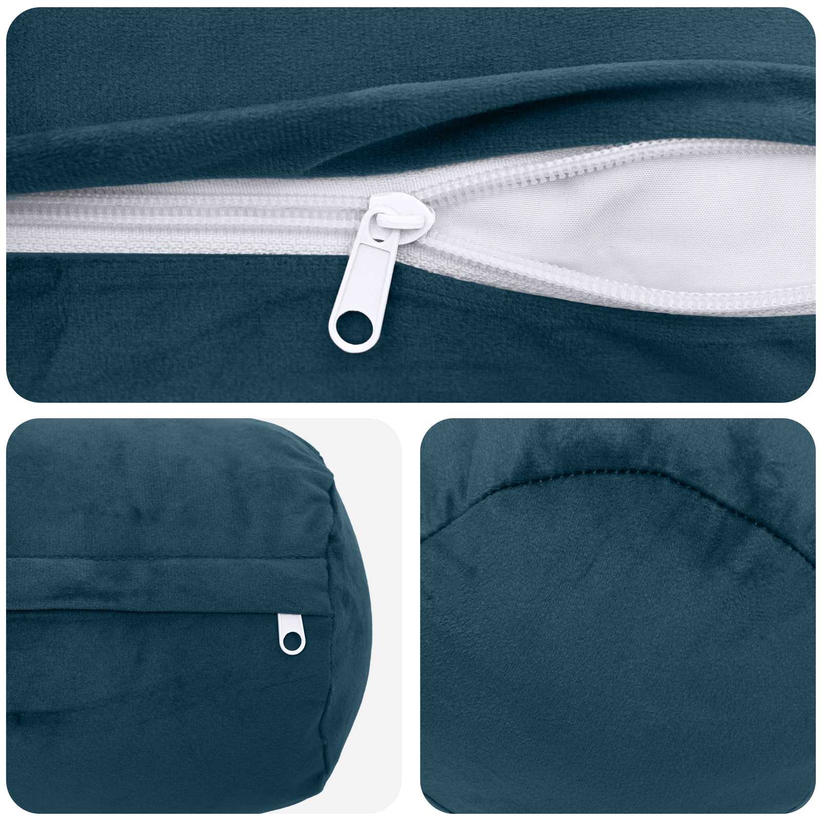 Kussen met kussen HEERLEN 2 st Blauw fluweel