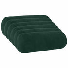 Sierkussens 6 stuks 15x40 cm donkergroen fluweel