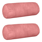 Sierkussens 2 st roze fluweel 40x15 cm