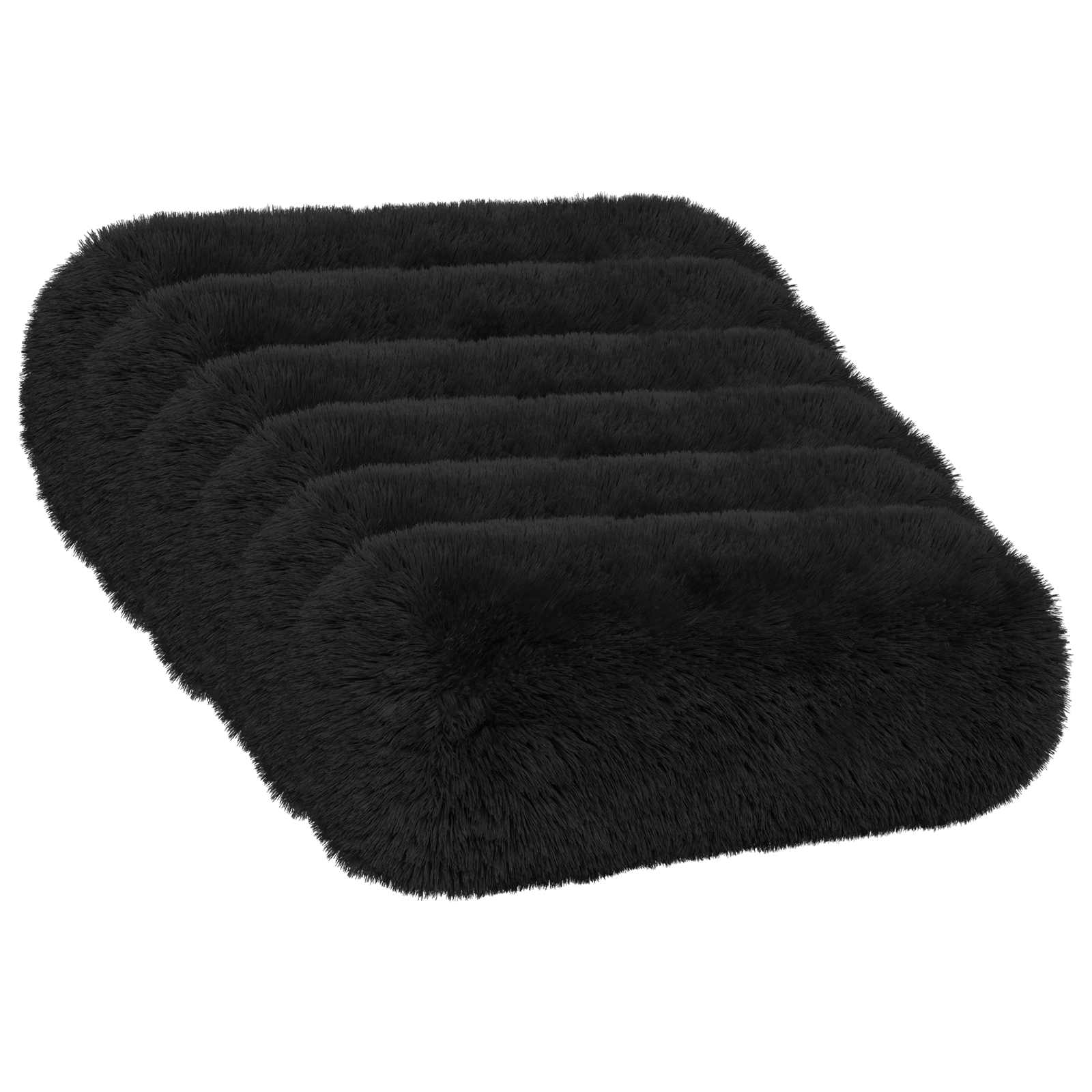 Kussen met kussen HEERLEN 6 st Zwart PV Fleece