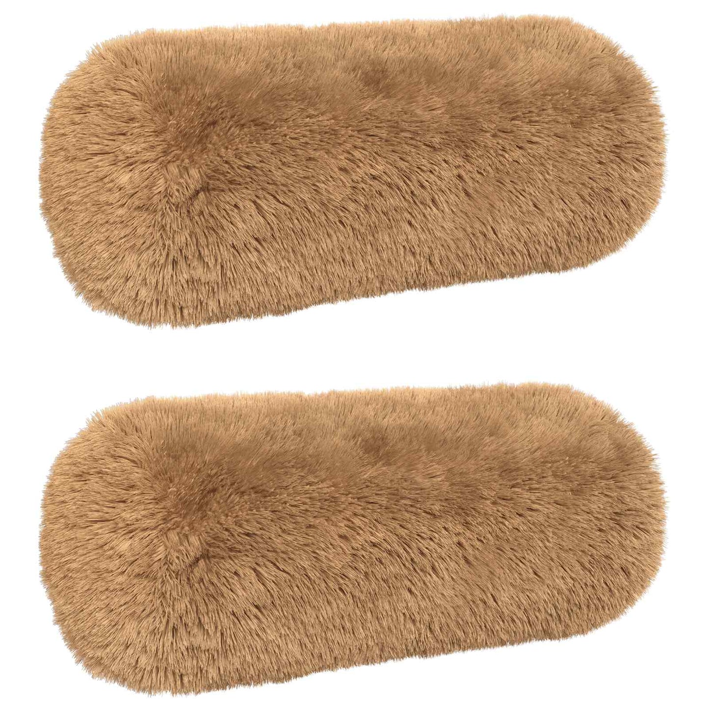 Kussen met kussen HEERLEN 2 st Taupe PV Fleece