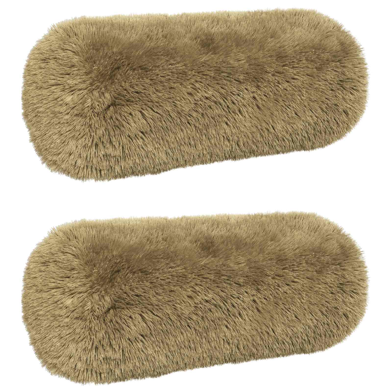 Kussen met kussen HEERLEN 2 st Lichtgrijs PV Fleece
