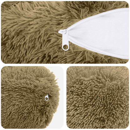 Kussen met kussen HEERLEN 6 st Lichtgrijs PV Fleece