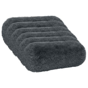 Kussenset antraciet 6 stuks 15x40 cm PV fleece