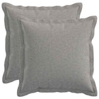 Sierkussens 30x30 cm wolkengrijs set van 2