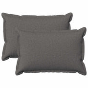 Sierkussens lichtgrijs faux linnen 30x50 cm set van 2