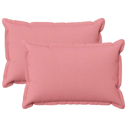Kussen met kussen HOUTEN 2 st Roze Faux Linnen