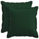 Sierkussens set van 2 donkergroen 35x35 cm faux linnen