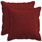 Sierkussens 35x35 cm wijnrood faux linnen set van 2