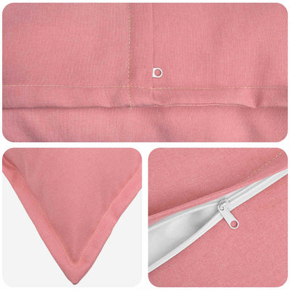 Kussen met kussen HOUTEN 6 st Roze Faux Linnen