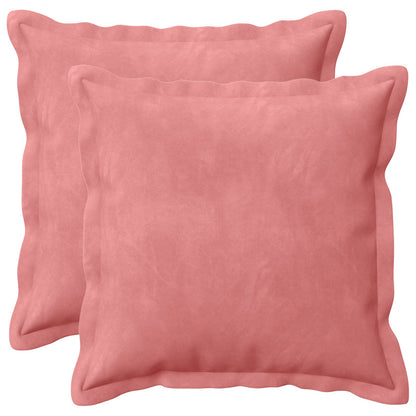 Kussen met kussen HOUTEN 2 st Roze fluweel