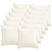 Sierkussens 40x40 cm wit 12 stuks