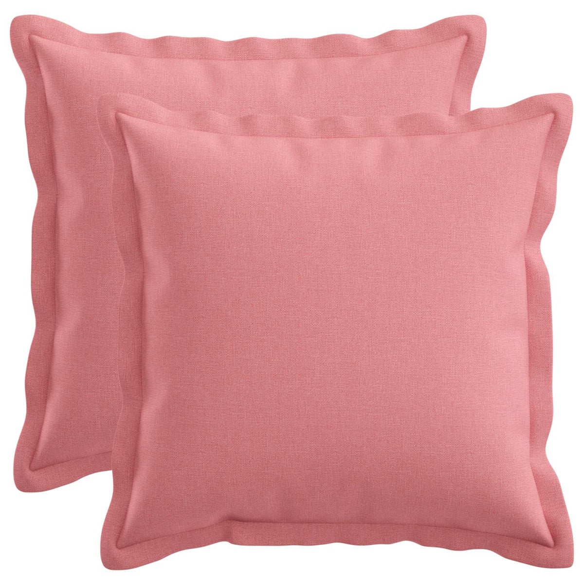 Kussen met kussen HOUTEN 2 st Roze Faux Linnen