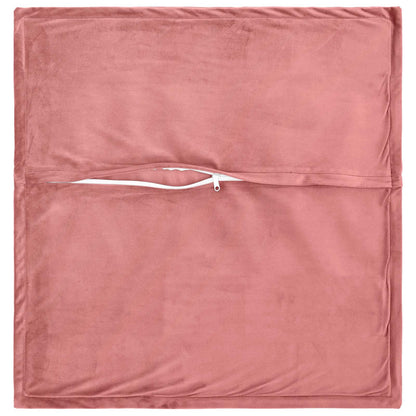 Kussen met kussen HOUTEN 6 st Roze fluweel