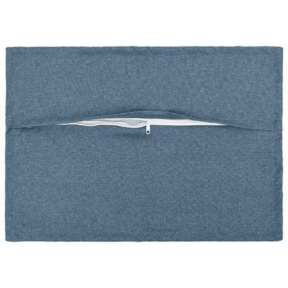 Kussen met kussen HOUTEN 2 st Jeans Blauw Faux Linnen