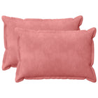 Kussen met kussen HOUTEN 2 st Roze fluweel