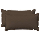 Sierkussen taupe faux linnen 40x70 cm set van 2