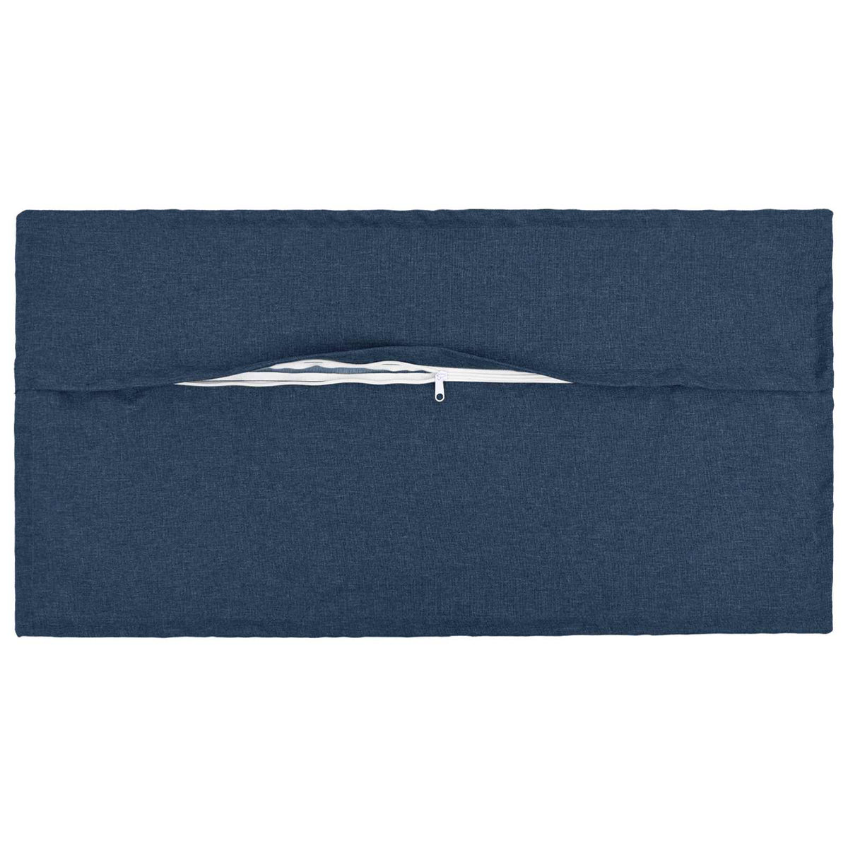 Kussen met kussen HOUTEN 2 st Blauw Faux Linnen