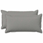 Kussenset 2 st 40x70 cm wolkengrijs faux linnen