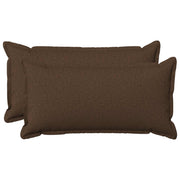 Sierkussens 40x70 cm bruin faux linnen (2 stuks)