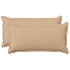 Kussen set crèmekleurig faux linnen 40x70 cm