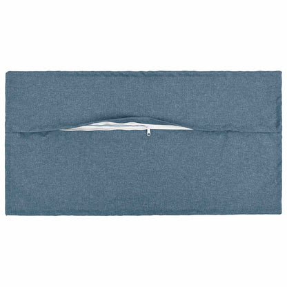 Kussen met kussen HOUTEN 2 st Jeans Blauw Faux Linnen