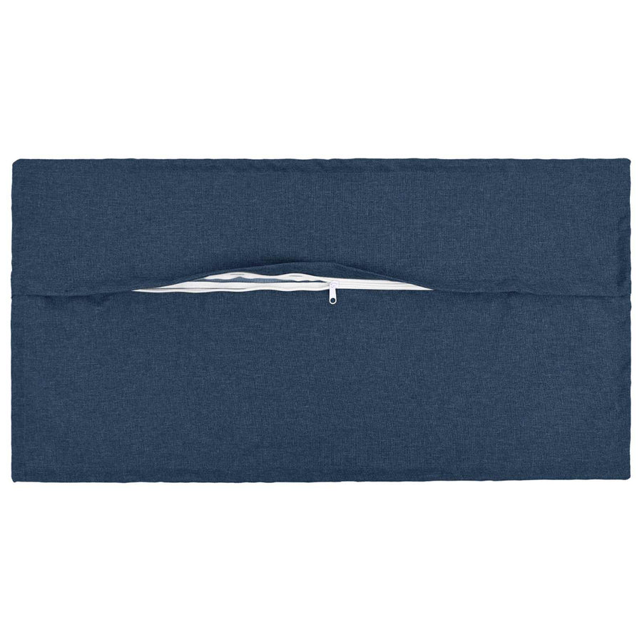 Kussen met kussen HOUTEN 12 st Blauw Faux Linnen
