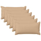 Sierkussens crèmekleurig 40x80 cm set van 6