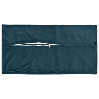 Kussen met kussen HOUTEN 2 st Blauw fluweel