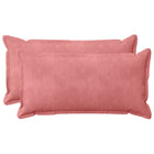 Kussen met kussen HOUTEN 2 st Roze fluweel