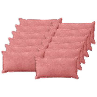Kussen met kussen HOUTEN 12 st Roze fluweel