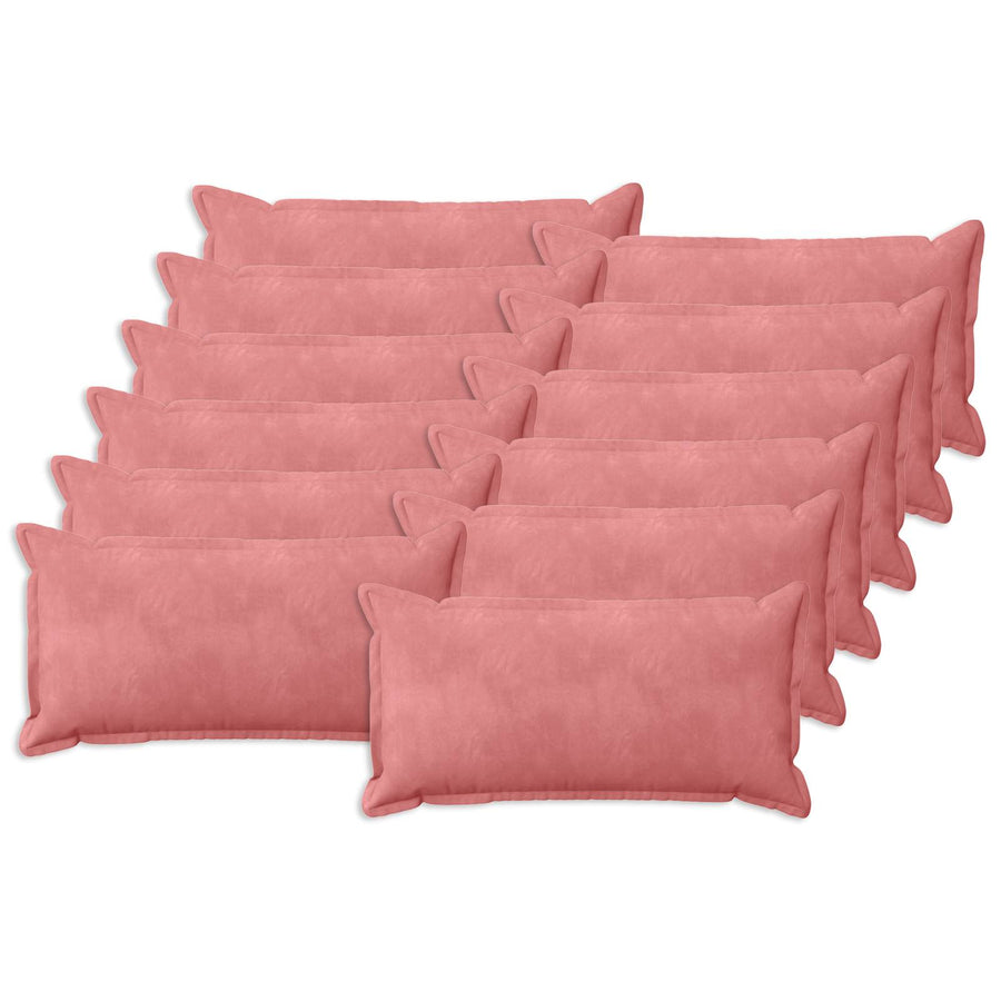 Kussen met kussen HOUTEN 12 st Roze fluweel