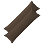 Sierkussen lang taupe 40x145 cm faux linnen