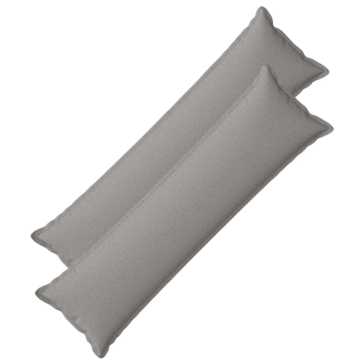 Kussen met kussen HOUTEN 2 st Wolkengrijs Faux Linnen