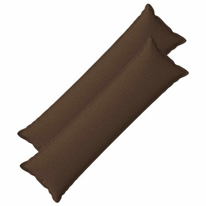 Kussen met kussen HOUTEN 2 st Bruin Faux Linnen