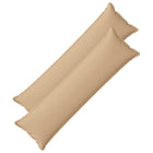 Kussenset 2 stuks lang 40x145 cm crèmekleurig faux linnen