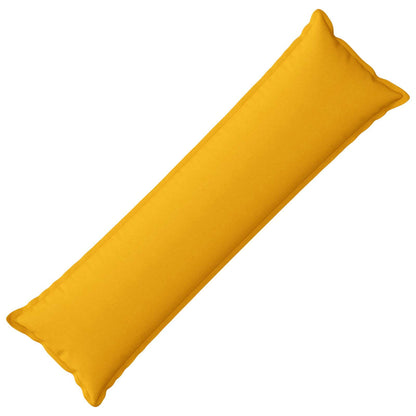 Kussen met kussen HOUTEN Lichtgeel 40 x 145 cm Faux Linnen