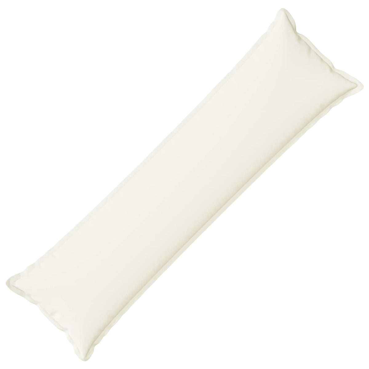 Kussen met kussen HOUTEN Wit 40 x 145 cm Faux Linnen
