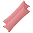 Sierkussens roze 2 stuks 40x145 cm faux linnen