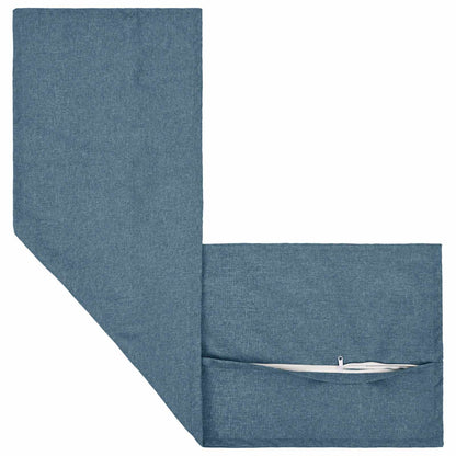 Kussen met kussen HOUTEN 2 st Jeans Blauw Faux Linnen